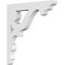 Ekena Millwork Cornelia Architectural Grade PVC Bracket, 5/8"W X 6"D X 6"H BKTP01X06X06CN - alternate 1